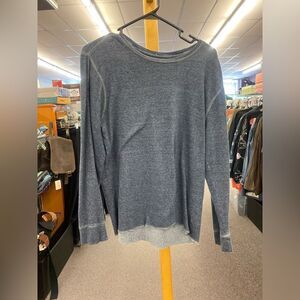 Reclaim Men Med Gray or Blue Thermal Sweater Tee